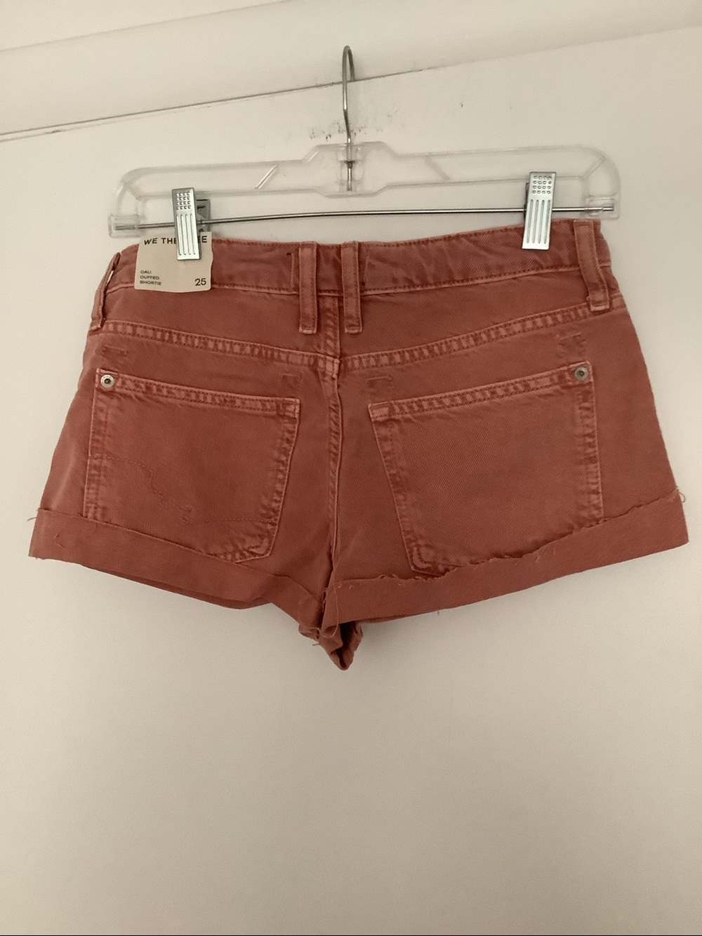 We The Free Rust Pink Denim Jean Shorts - Picture 6 of 6